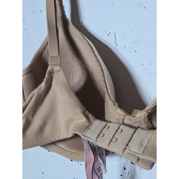 Victorias Secret Body Lined Perfect Coverage Bra Size 36B Nude Tan #1 - Picture 4 of 10